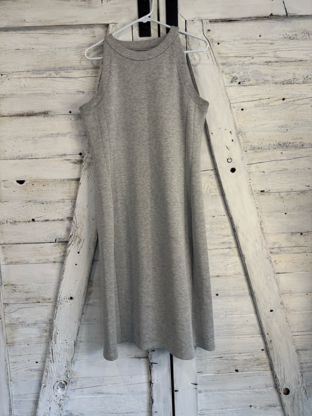 SPANX Grey Sleeveless Midi Dress